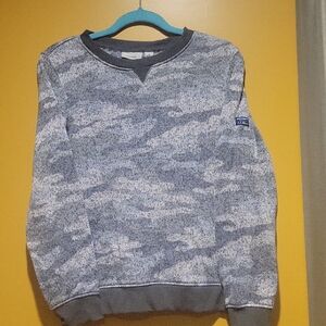 L.L. Bean Gray and Blue Camouflage Sweatshirt